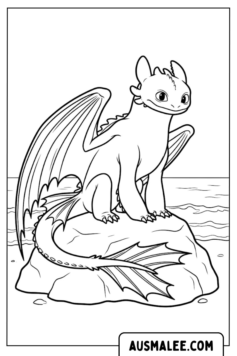 Coloriages De Roches Édentées Mer