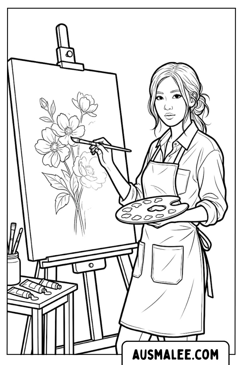 Pages de coloriage Rose Blackpink