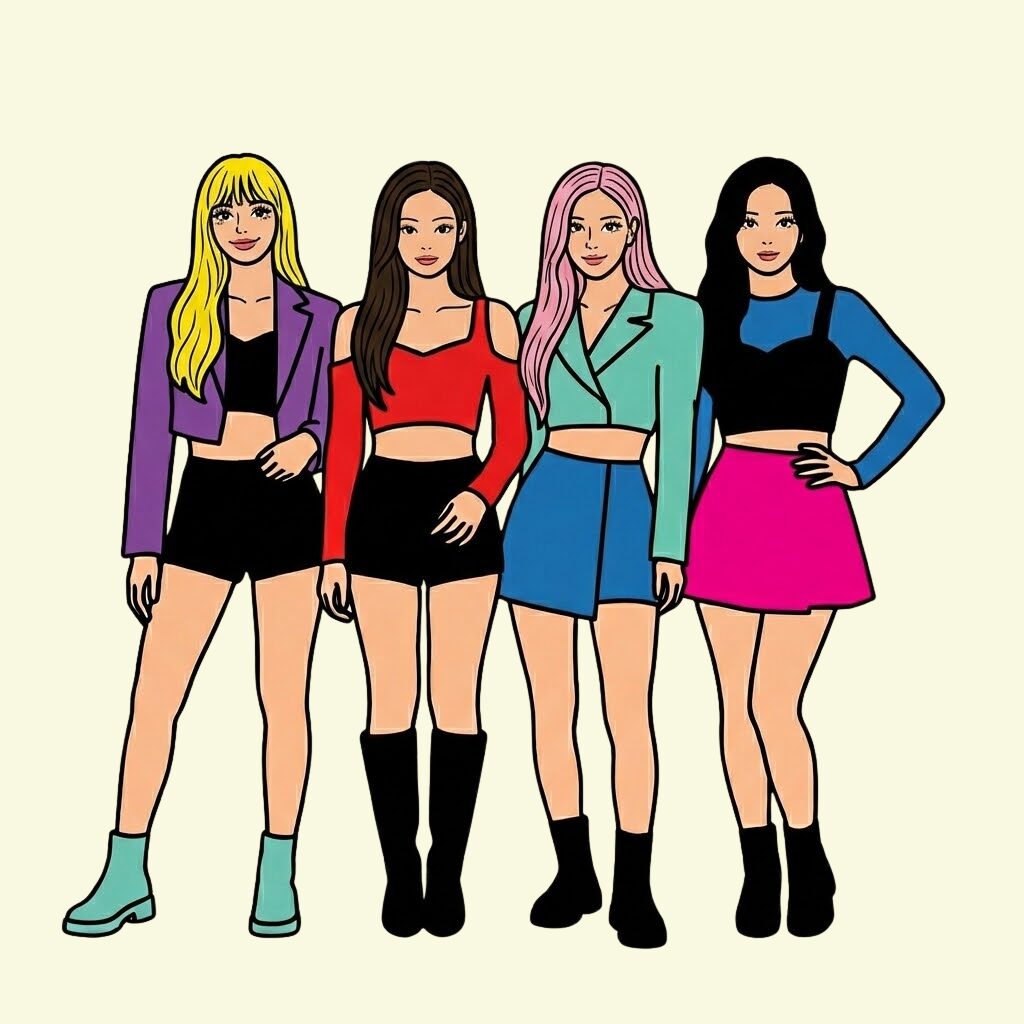 Page de coloriage Blackpink