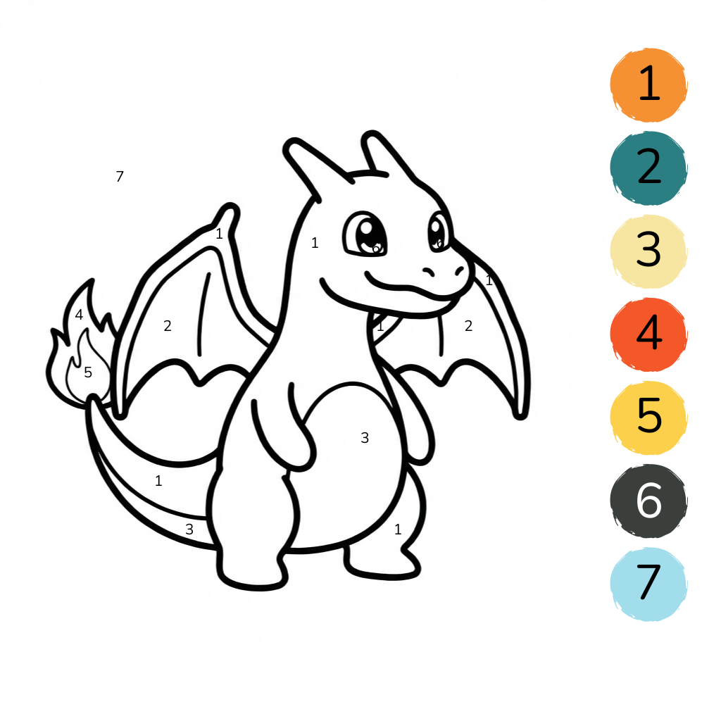 Charizard to color