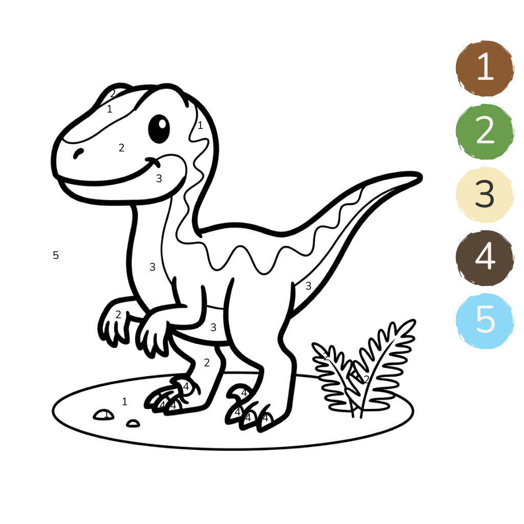 Jurassic World om in te kleuren
