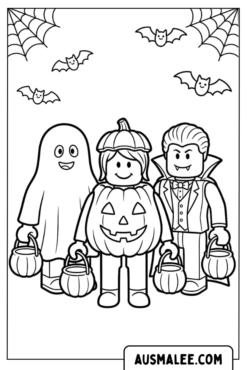 Coloriages Costumes d'Halloween Roblox
