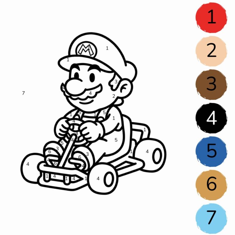 16 rasante Vorlagen für dein perfektes Mario Kart Ausmalbild zum Ausdrucken