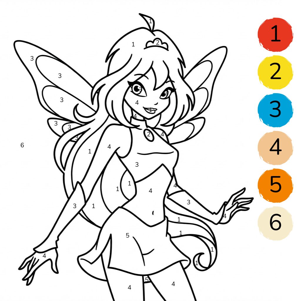 Winx om te kleuren