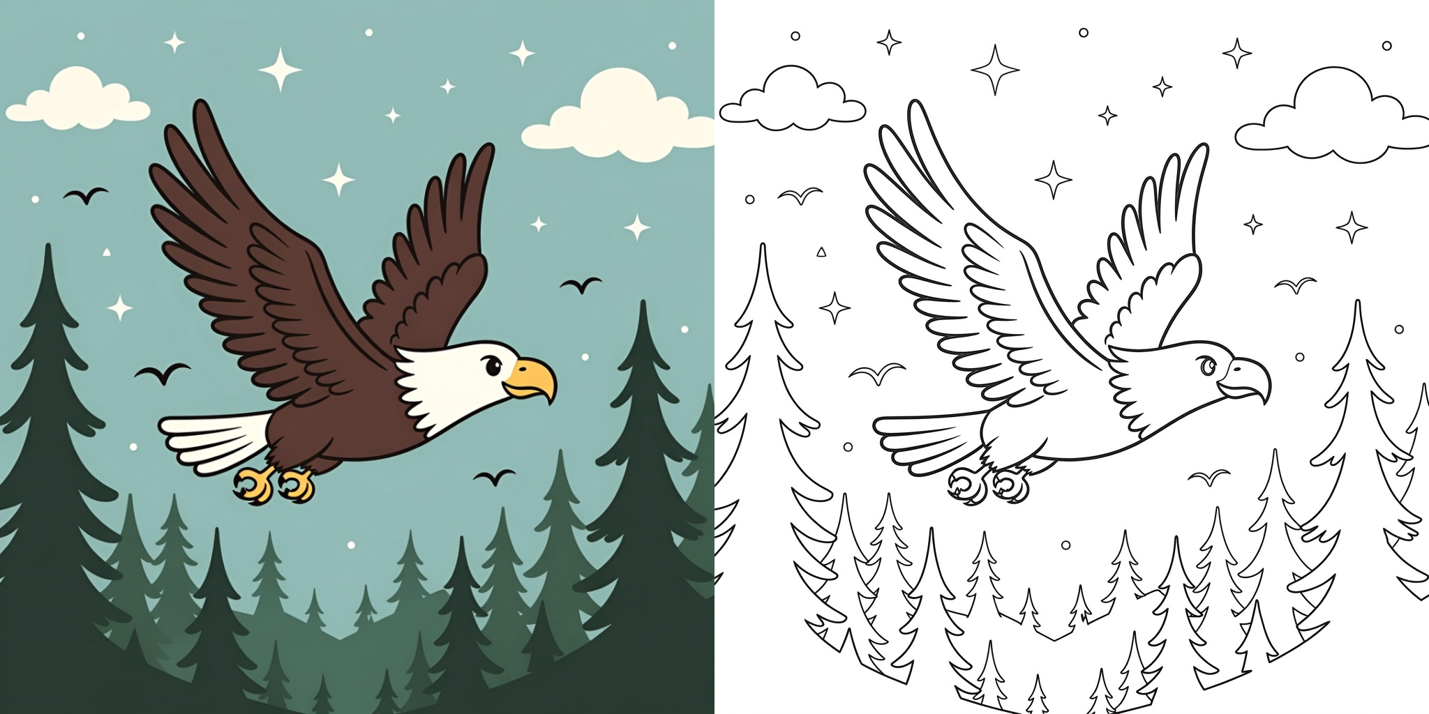 ft - Adler Ausmalbild ft