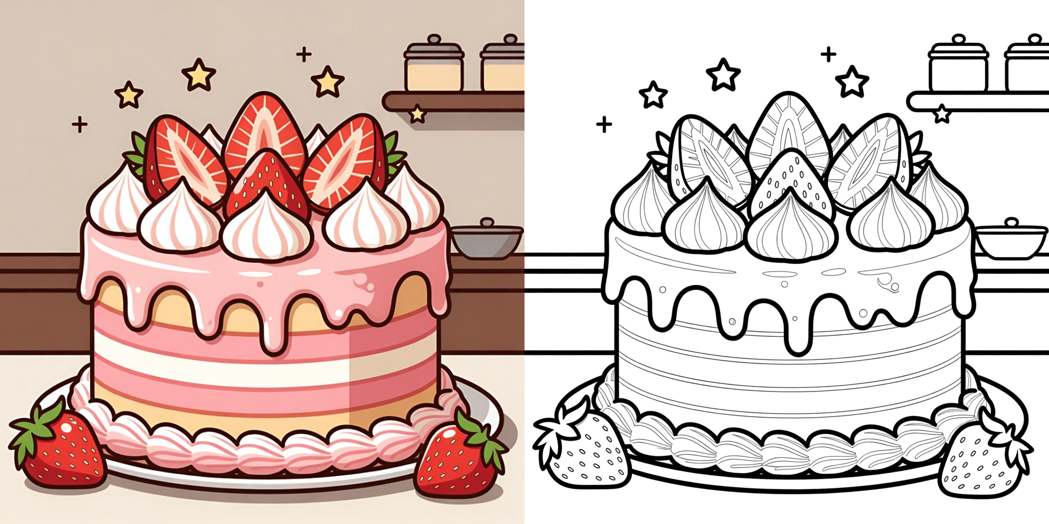 ft - Ausmalbilder Kuchen ft