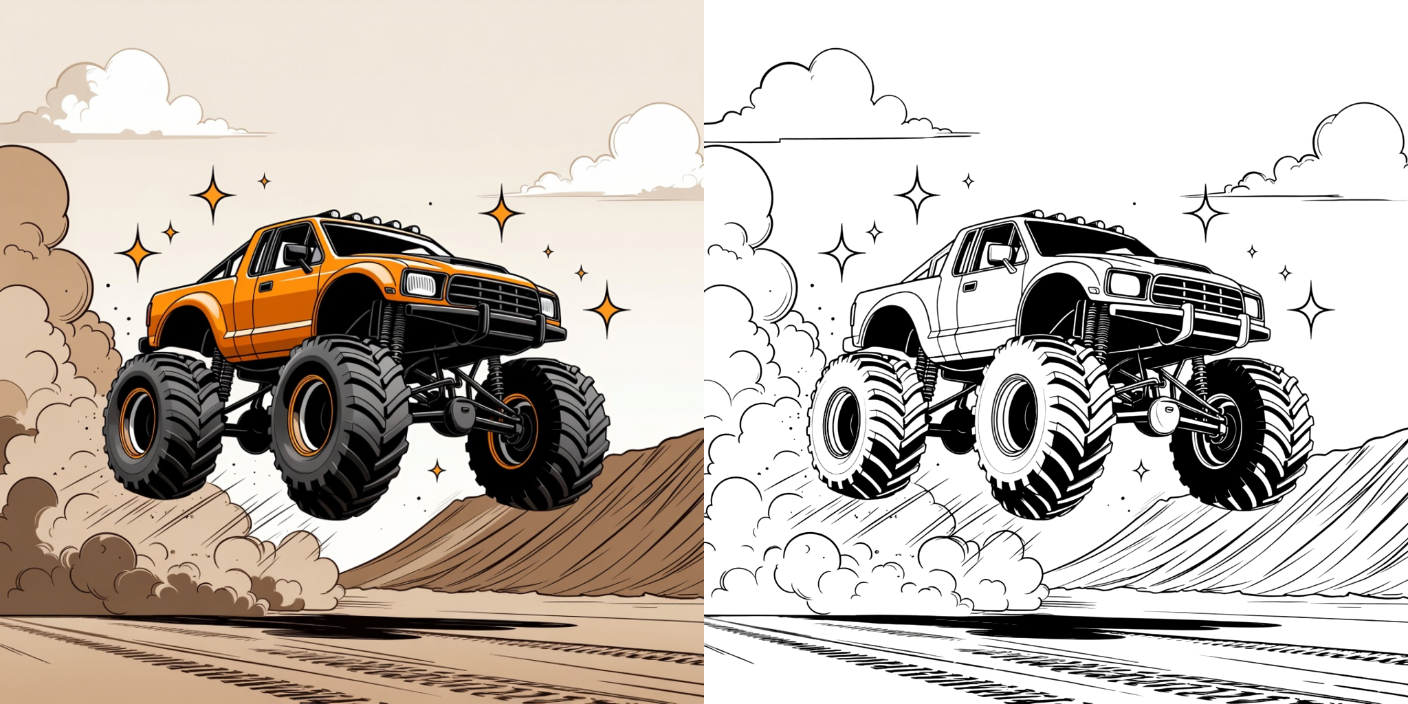 ft - Ausmalbilder Monster Truck ft