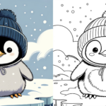 Boys Coloring Pages ft - Baby Pinguin Ausmalbild ft
