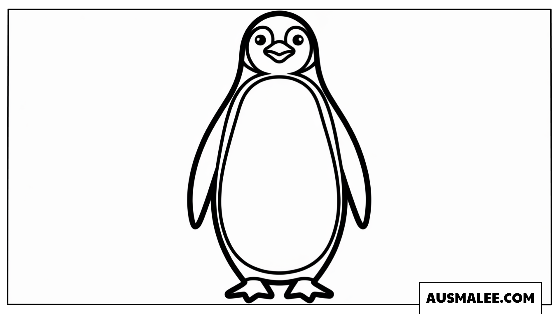 Kleiner Pinguin Ausmalbild