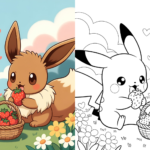 ft - Pikachu und Evoli Ausmalbilder ft