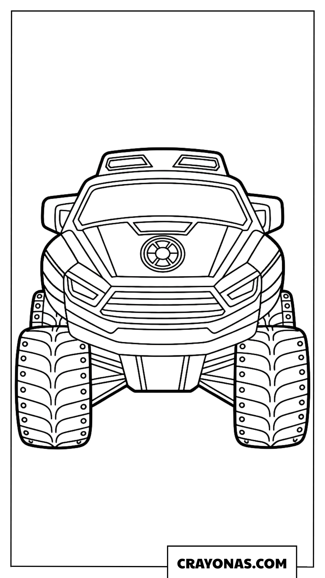 Ausmalbild Superhelden-Truck