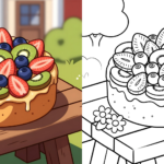 ft - fruitcake kleurplaten ft