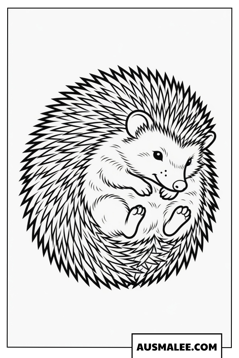 Der eingerollte Igel