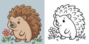 ft - igel ausmalbild