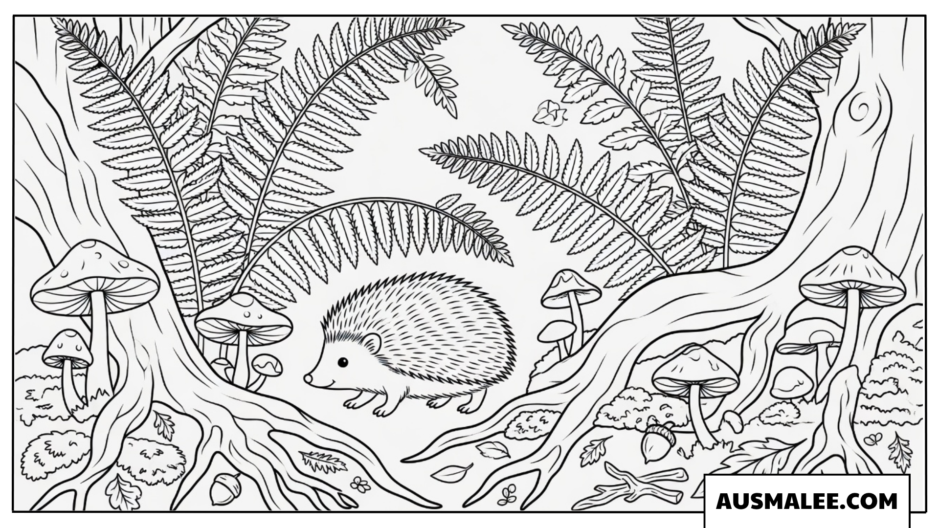 Igel im dichten Zauberwald
