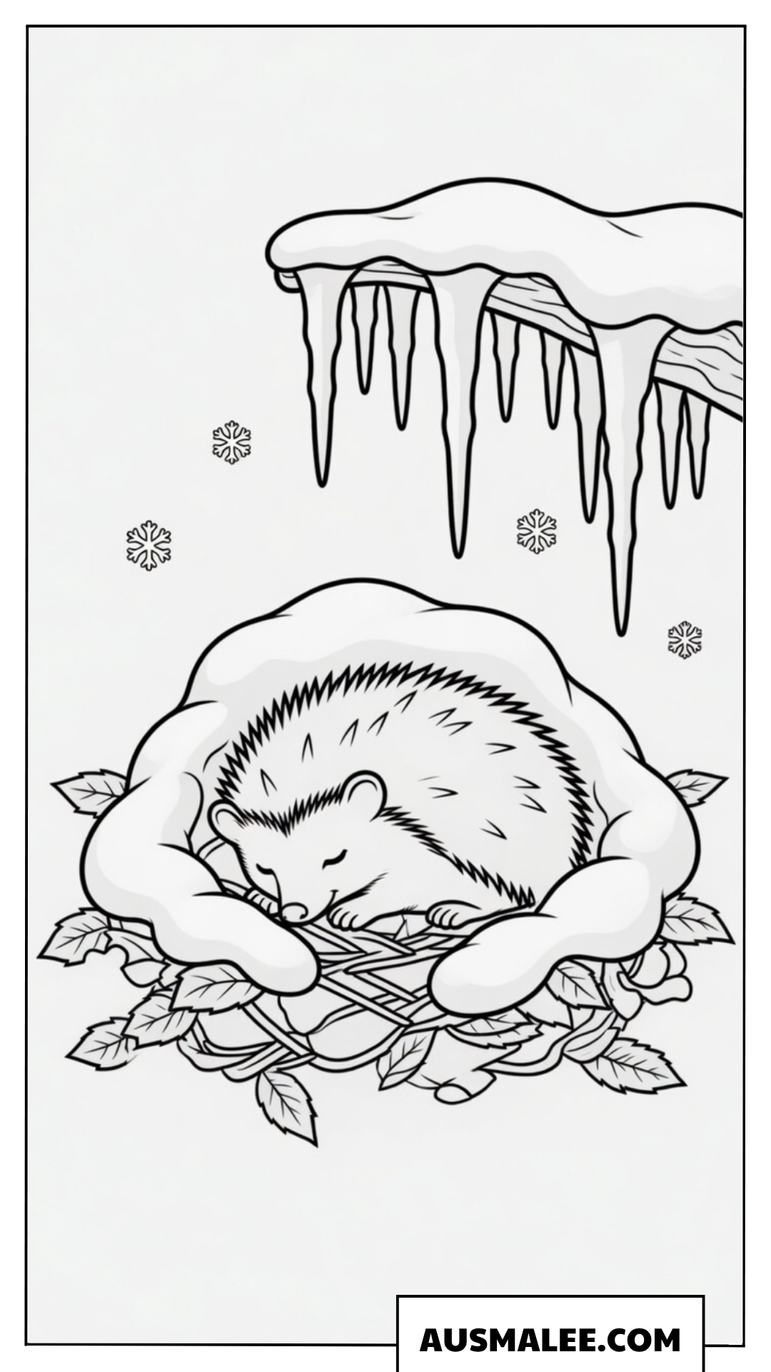 Igel im Winterschlaf