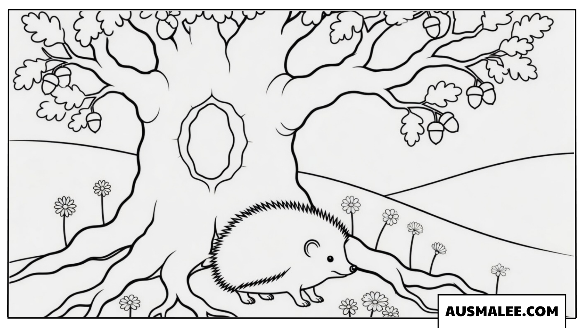 Igel unter der alten Eiche