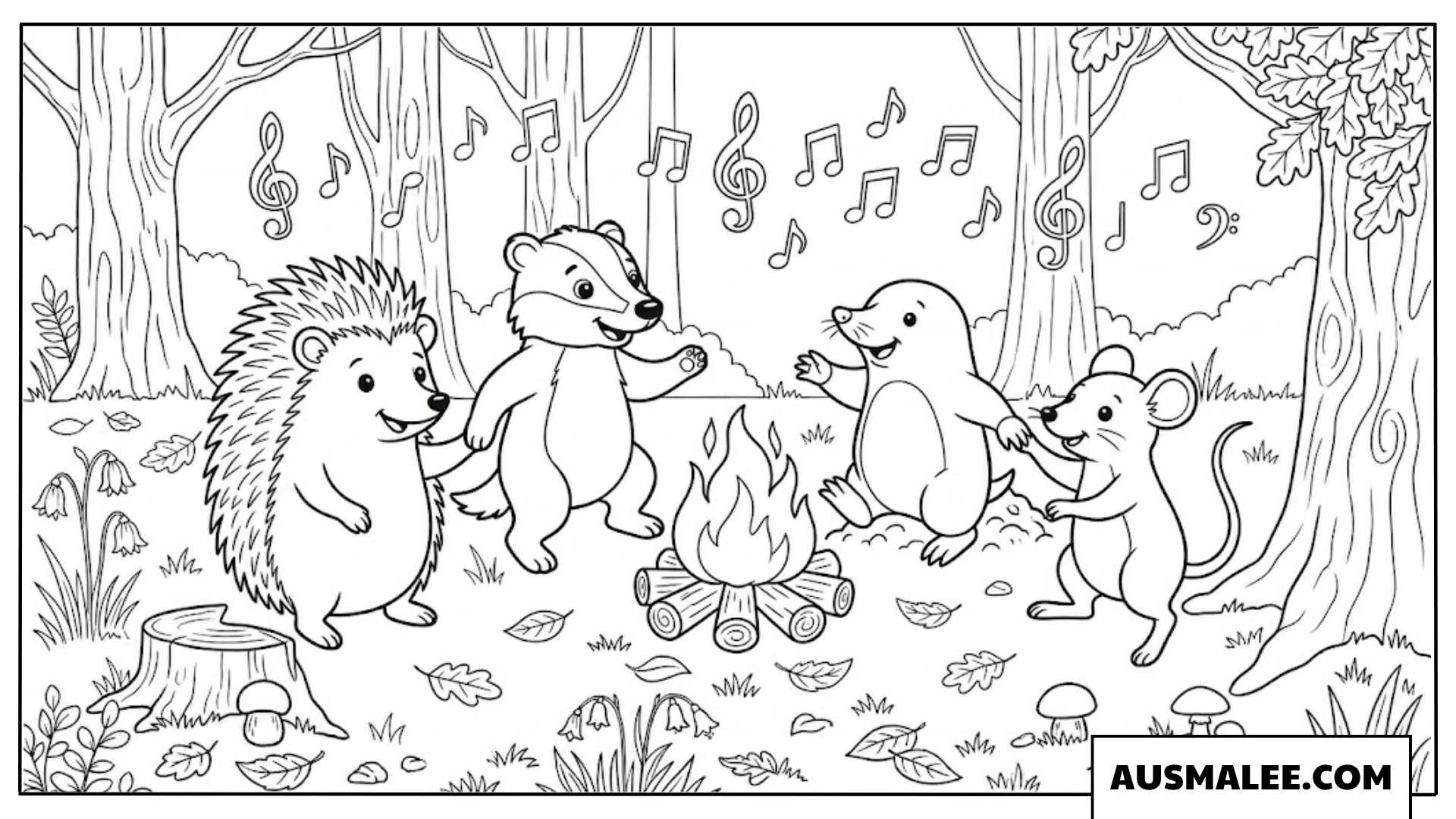 Tanz um das Lagerfeuer