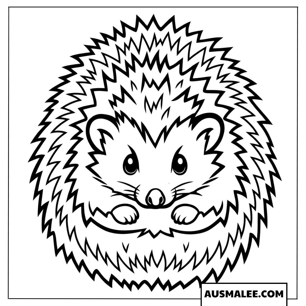Zusammengerollter Igel