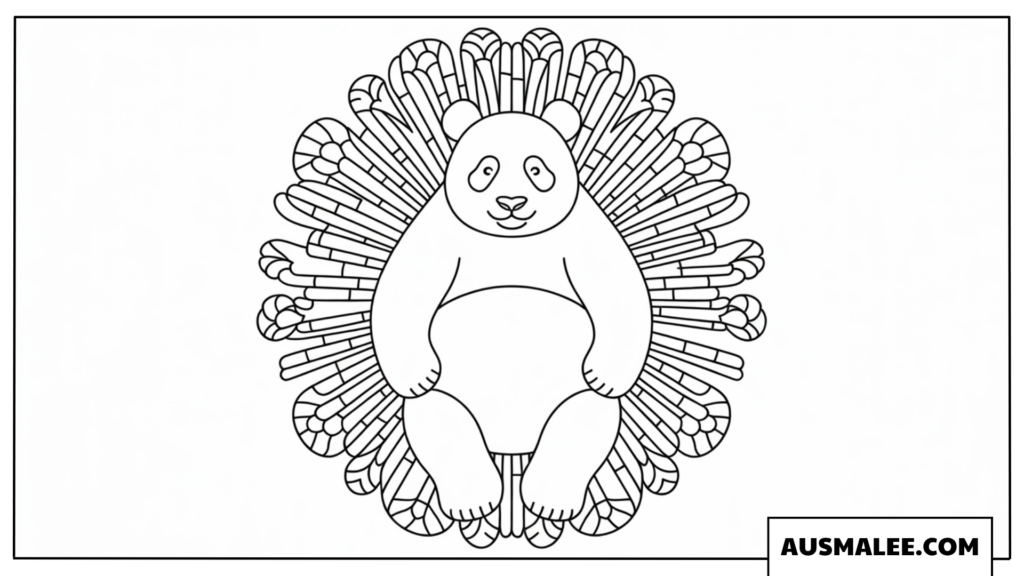 Panda Ausmalbilder: Kostenlose Malvorlagen zum Ausdrucken | Ausmalee