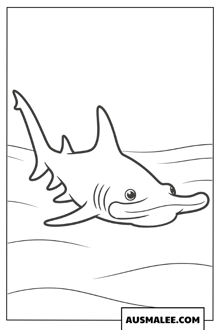Ausmalbilder Realistischer Baby Hai