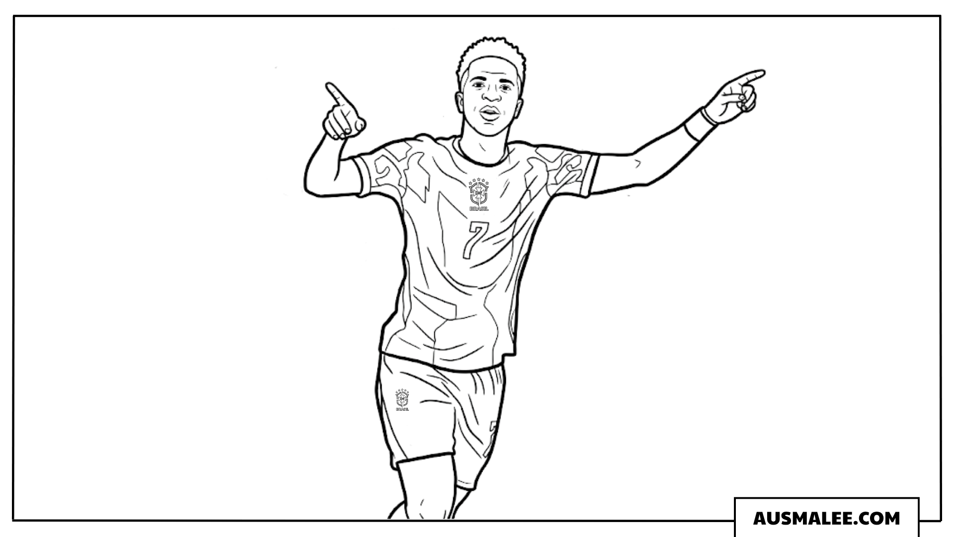 Ausmalbilder Vinícius Júnior bei der WM 2026