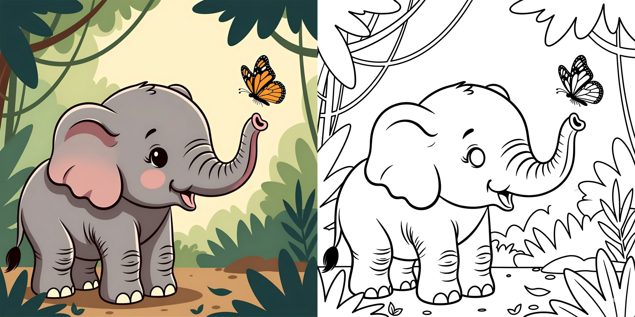 ft -  Baby Elefant Ausmalbild ft