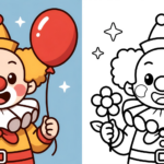 ft - Clown Ausmalbild einfach ft