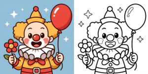 ft - Clown Ausmalbild einfach ft