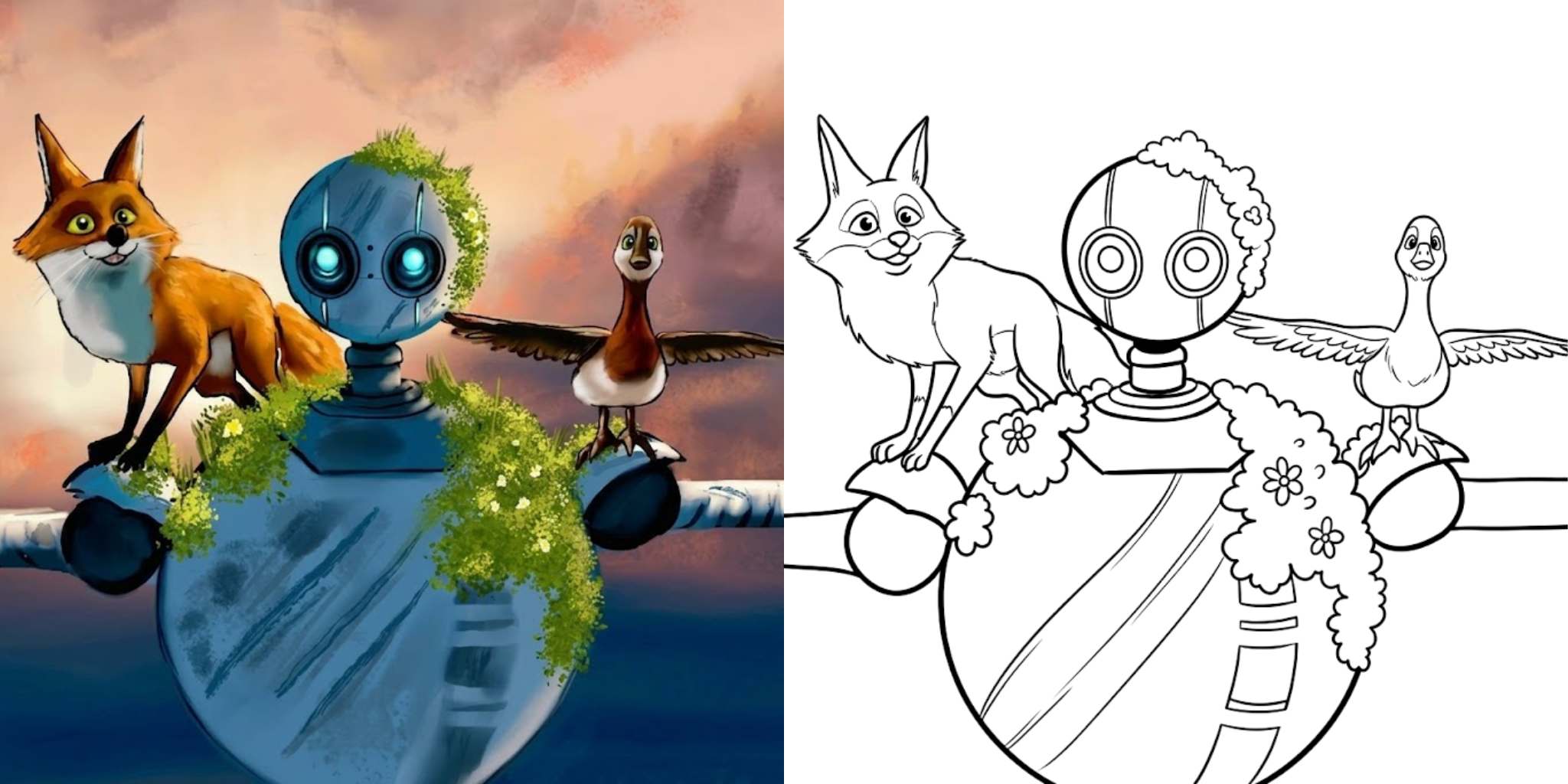 ft - Der wilde Roboter ausmalbild ft
