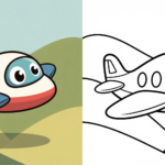 ft - Flugzeug Ausmalbild einfach ft