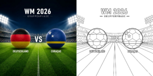 ft - Fußball WM 2026: Deutschland gegen Curaçao Ausmalbilder ft