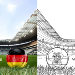 ft - Fußball-WM 2026: Ecuador gegen Deutschland Ausmalbilder ft