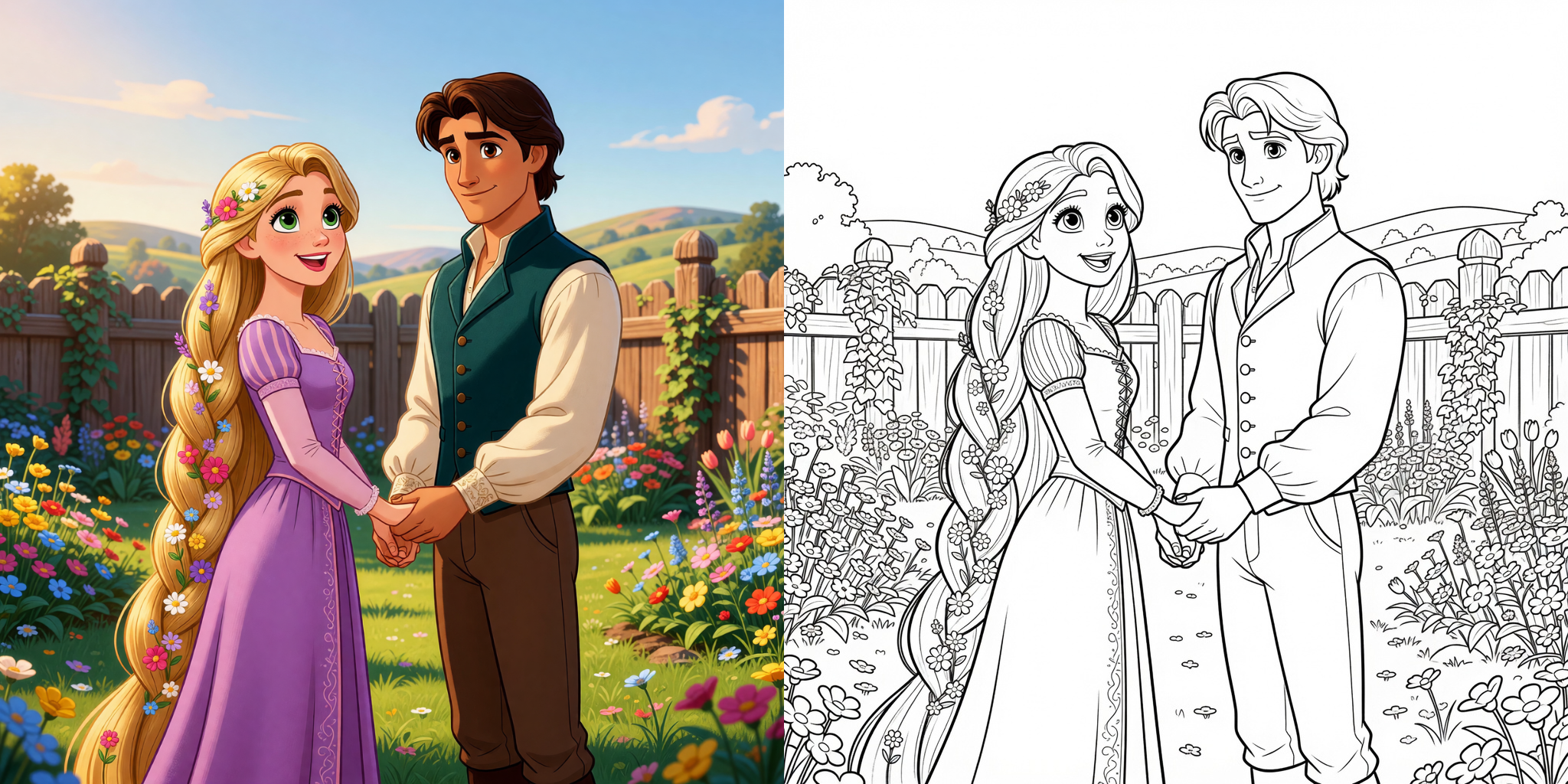 ft - Rapunzel Ausmalbilder einfach ft