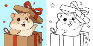 ft - Süße Hamster Ausmalbilder ft