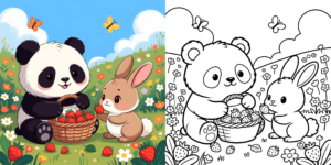 ft - ausmalbilder panda und andere tiere ft