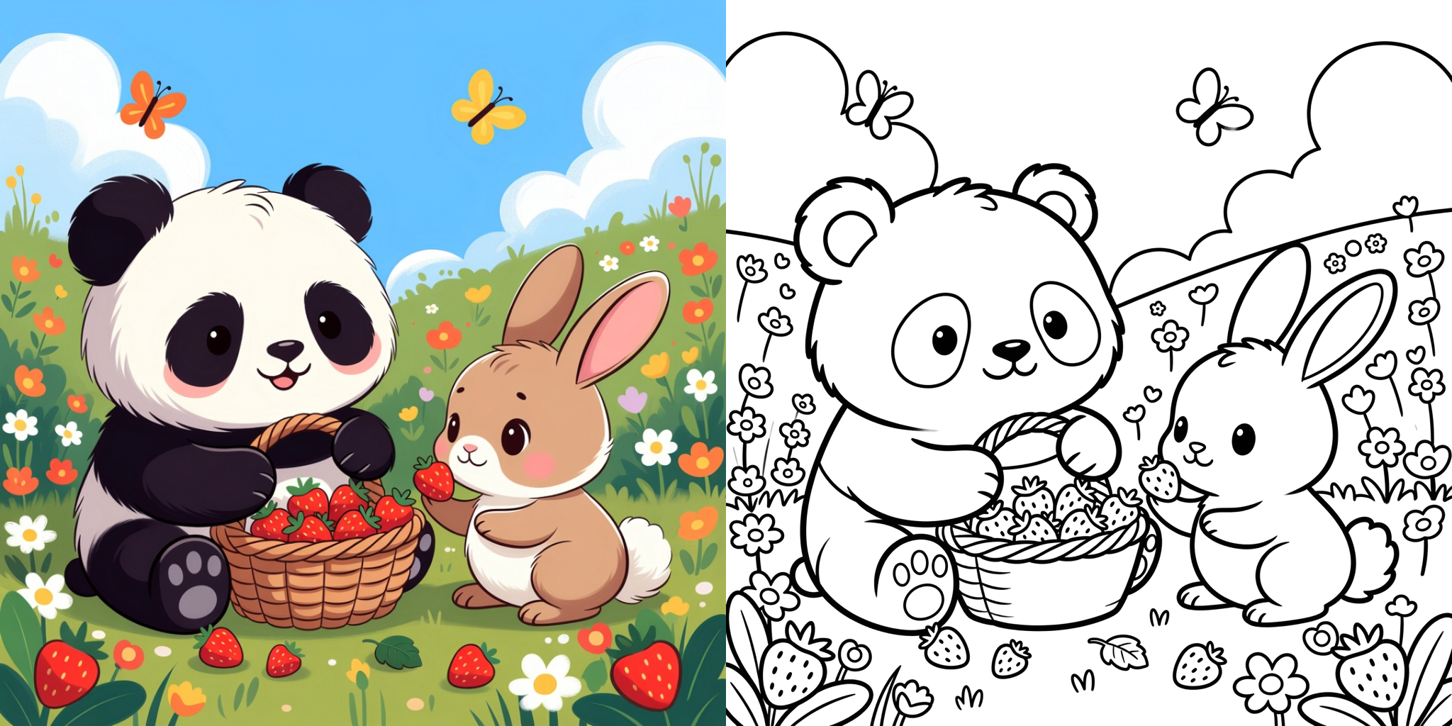 ft - ausmalbilder panda und andere tiere ft