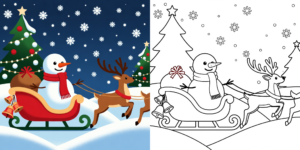 ft - ausmalbilder weihnachten schneemann ft