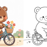 ft - bär cartoon ausmalbilder ft