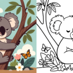 ft - koala kleurplaat ft