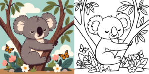 ft - koala ausmalbild ft