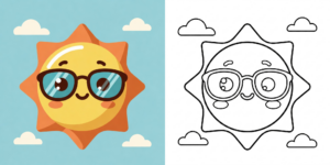 Unicorn and Horse Coloring Pages ft - sonne ausmalbild ft