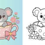 ft - süße koalas zum ausmalen ft
