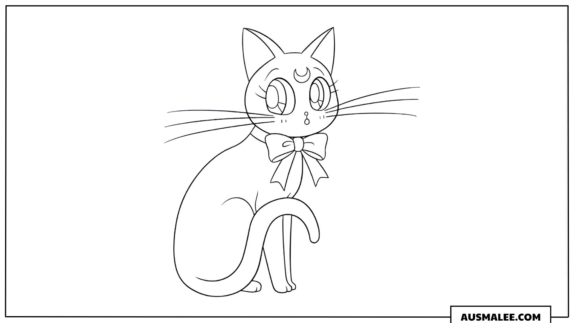 Ausmalbild Diana die Katze