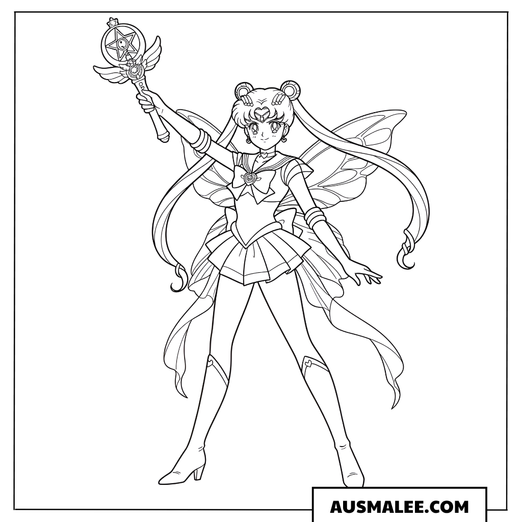 Ausmalbild Super Sailor Moon