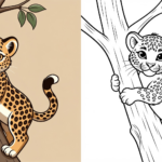 Fairy Princess Coloring Pages ft - Ausmalbild leopard auf baum ft
