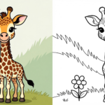 ft - Giraffe Ausmalbild einfach ft