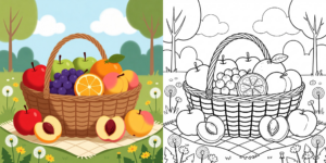 ft - ausmalbilder obst ft