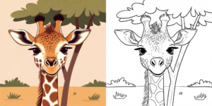 ft - baby giraffe ausmalbild ft