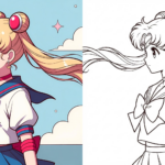 ft - sailor moon kostüme zum ausmalen ft